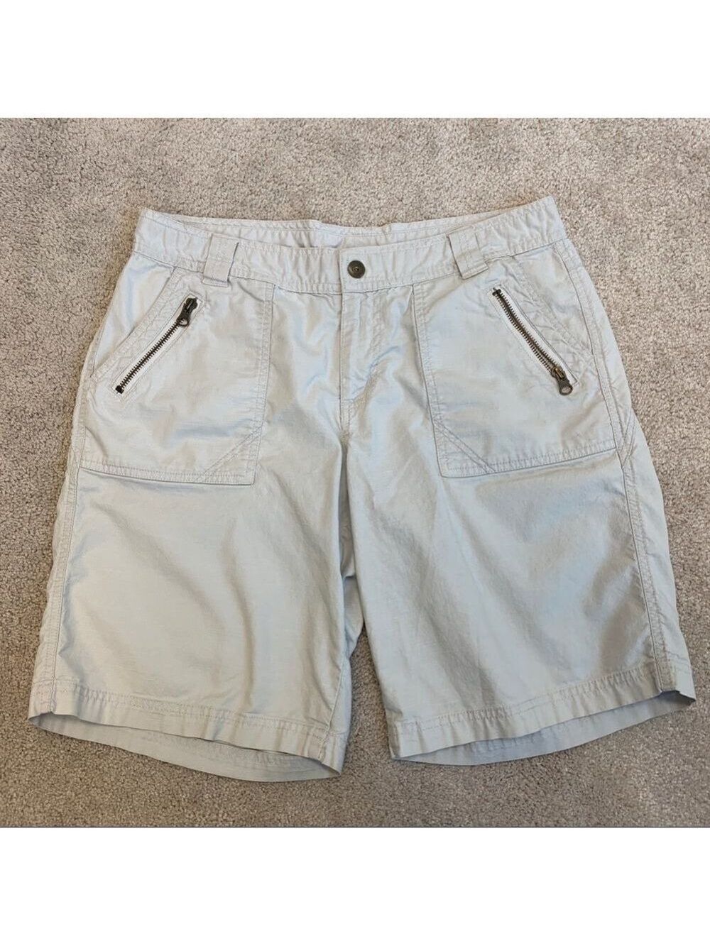 COLUMBIA beige cargo Bermuda shorts Sz 10